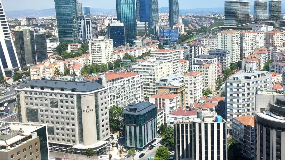Gayrettepe ve Esentepe — havadan görünüm