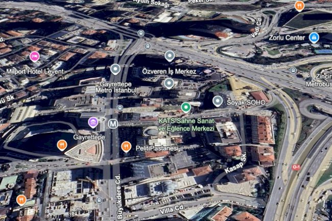 The Şişli Esentepe area is a valuable office space.