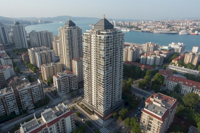 New residential living area on Büyükdere Street.
