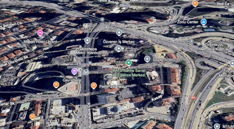 The Şişli Esentepe area is a valuable office space.