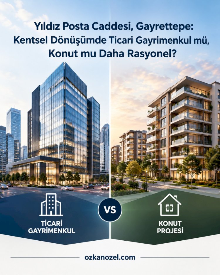 Yıldız Posta Avenue Urban Transformation Analysis: Which Is More Profitable—Commercial Space or Residential?